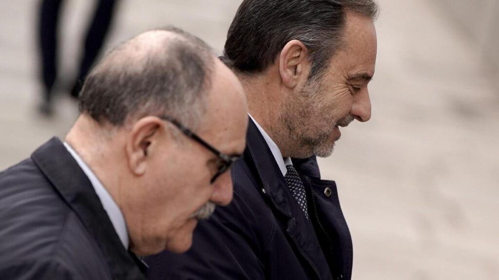 José Luis Ábalos a la llegada al Tribunal Supremo.