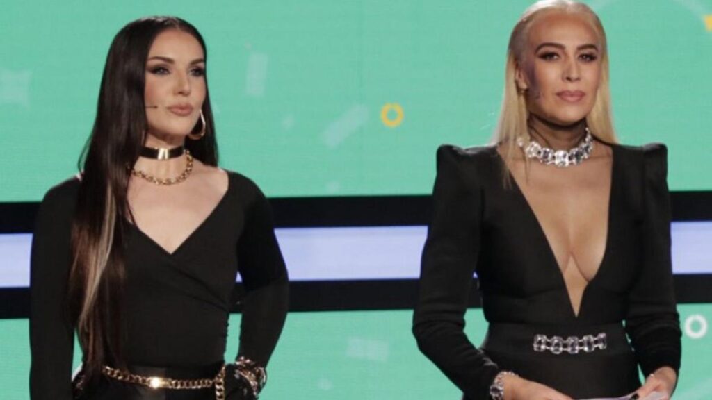 Inés Hernand y Mónica Naranjo, durante el 'Benidorm Fest'