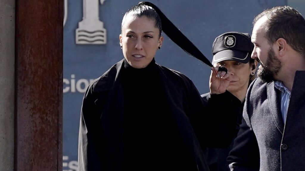 Jenni Hermoso en la Audiencia Nacional donde acude a declarar en el juicio por el beso que le dio Luis Rubiales