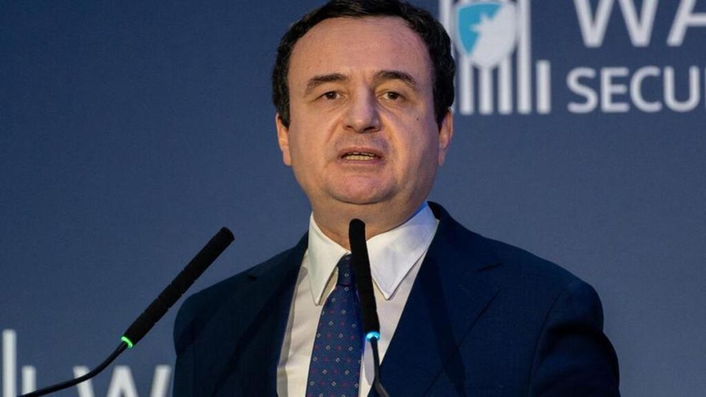 Albin Kurti, primer ministro de Kosovo.