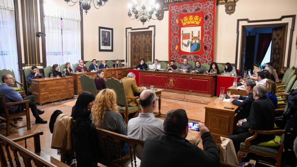 Salón de plenos del Ayuntamiento de Zamora.