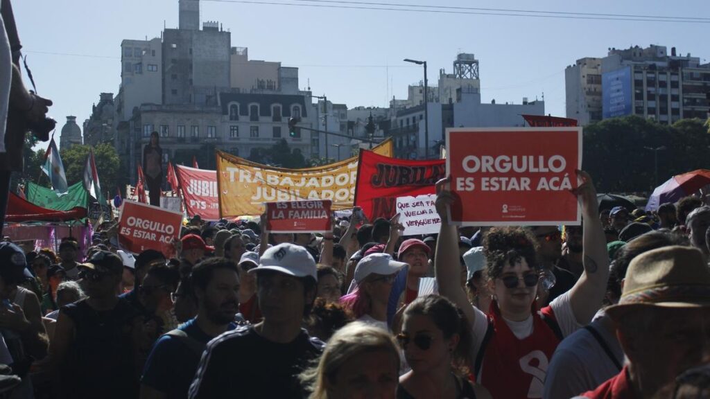 Imagen de la marcha en Buenos Aires