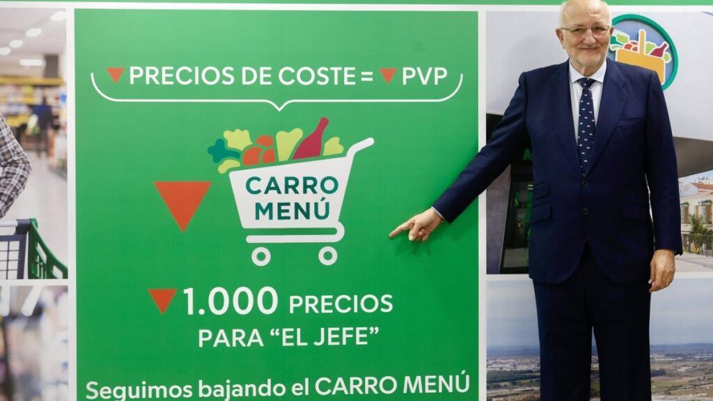 Juan Roig, durante la presentación de resultados de las cuentas de 2023.