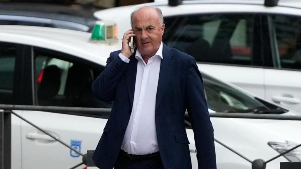 El juez Manuel García Castellón entrando en la Audiencia Nacional, en Madrid.