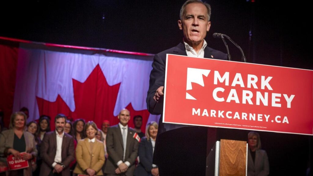 El líder del Partido Liberal de Canadá, Mark Carney.