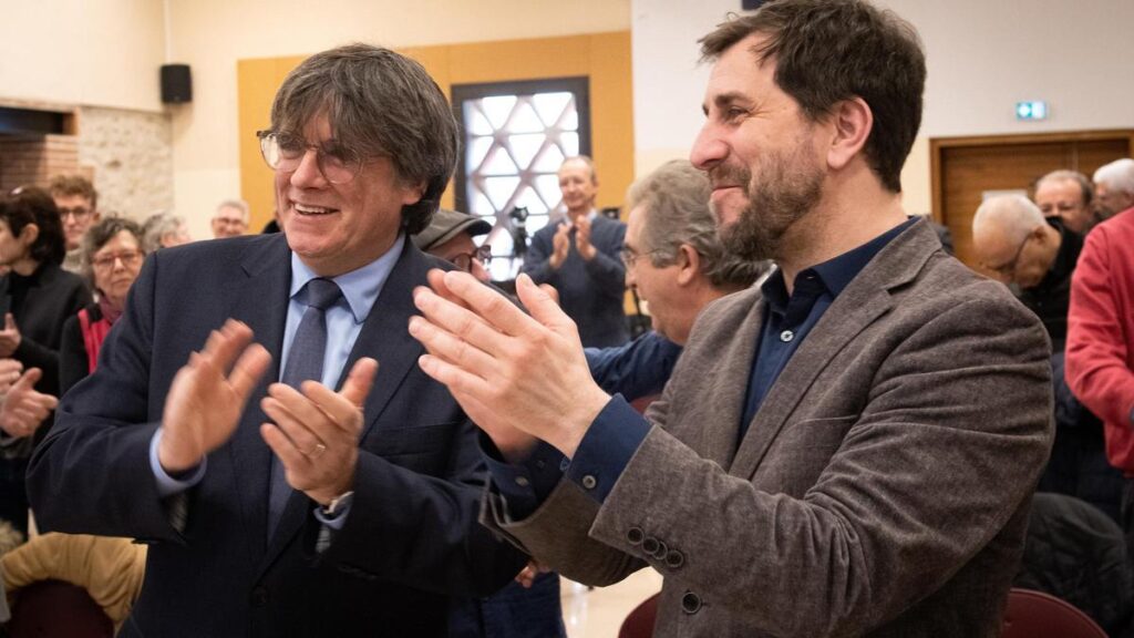 Carles Puigdemont y Toni Comín