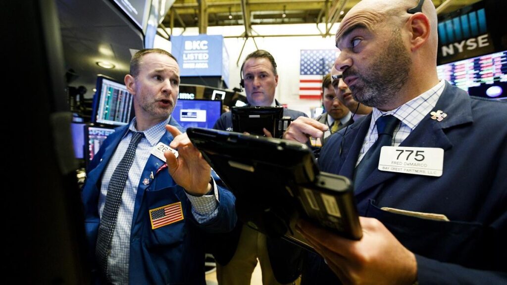 Corredores de bolsa en Nueva York.