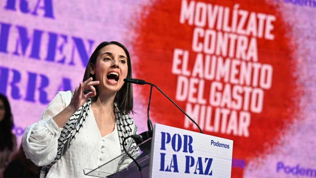 La eurodiputada de Podemos Irene Montero.