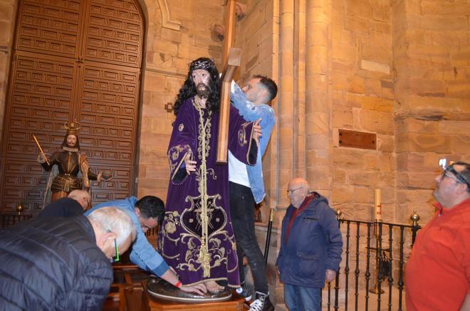 Les préparatifs des Andas du Nazarene de Benavente, en images