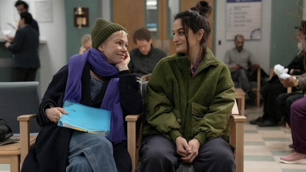 Michelle Williams (Molly) y Jenny Slate (Nikki) en 'Dying for sex'