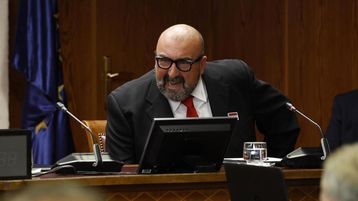 Koldo García Archive Image lors de son apparition à la Commission de recherche du Sénat
