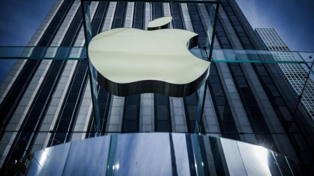 El logo de Apple, en Nueva York, en una imagen de archivo.