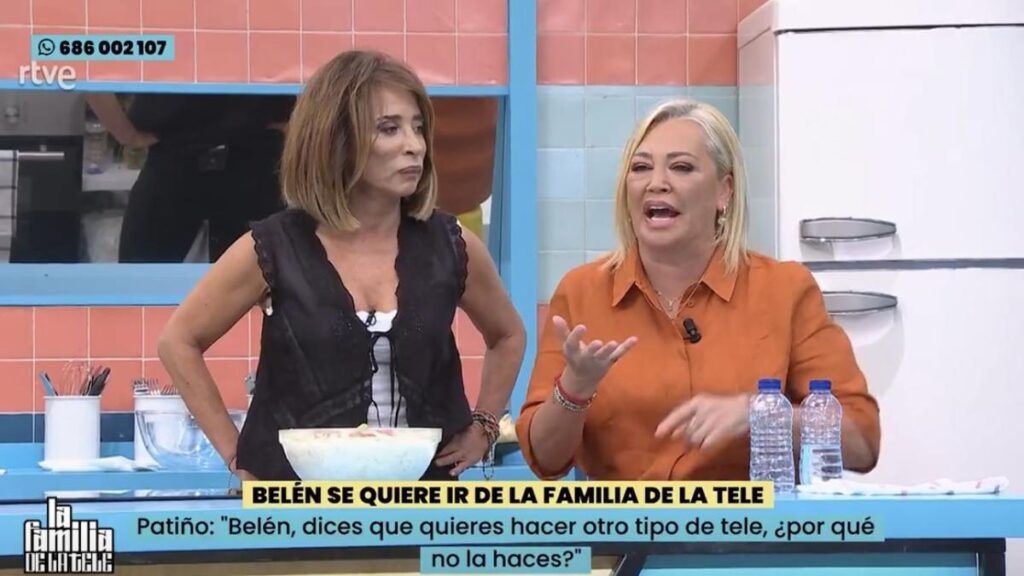 María Patiño y Belén Esteban, en 'La familia de la tele'