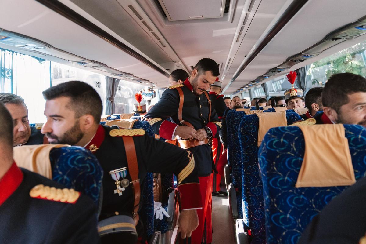 Voyage en bus de la cavalcanti settant en quartiers au palais de Buenavista.