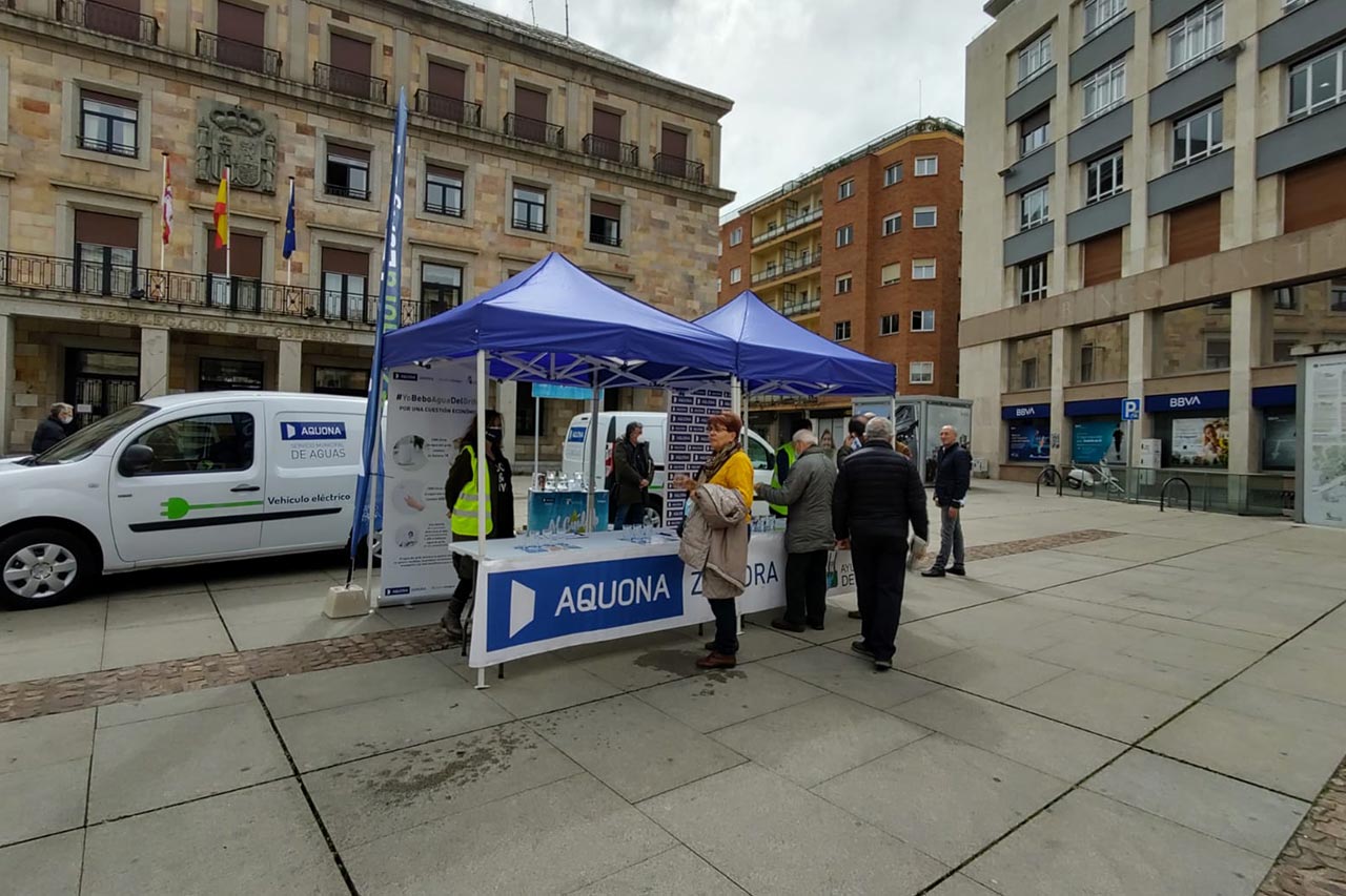 Dégustation d'eau faite à Zamora les années précédentes.