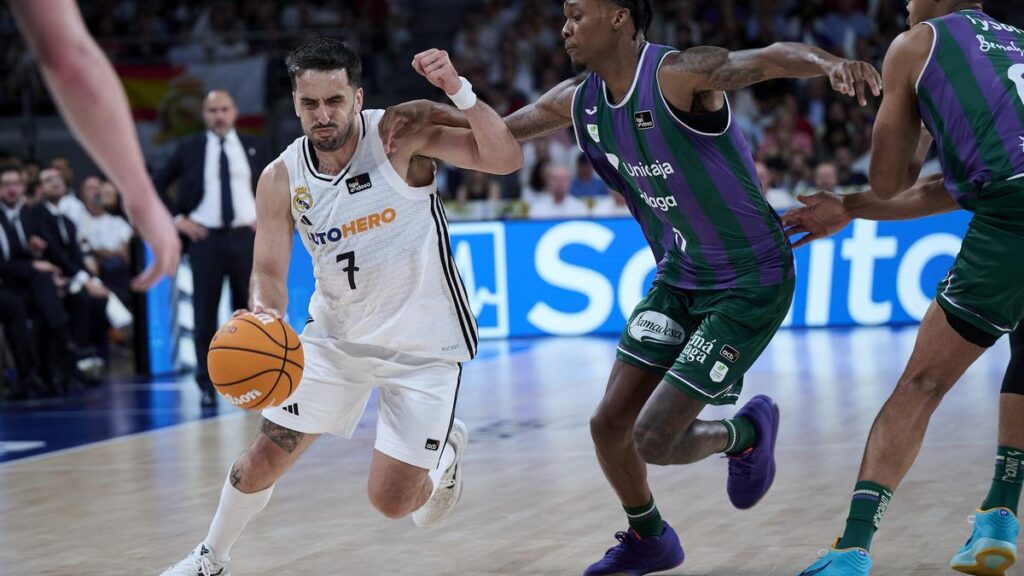 Campazzo, durante el Real Madrid-Unicaja.