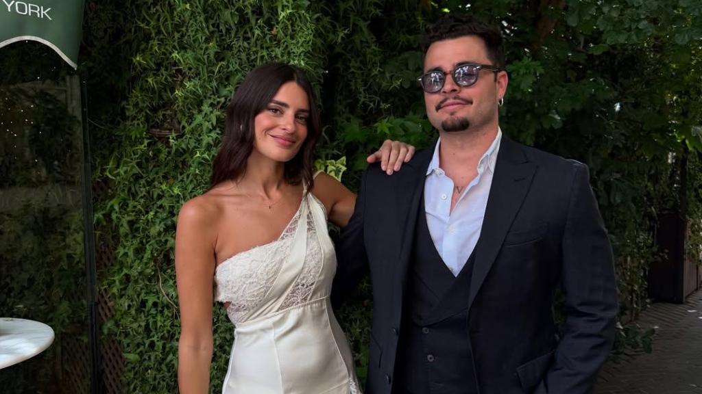 Susana Molina et Guille Valle au mariage civil.