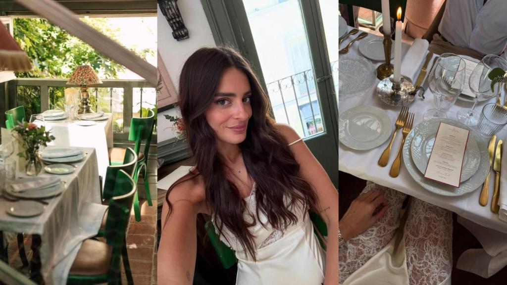 Susana Molina à Sottosopra Madrid et le menu du mariage civil.