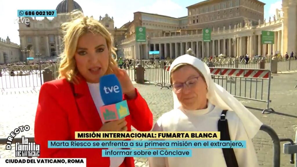 Marta Riesco, en el Vaticano.
