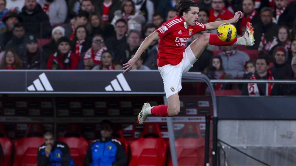 Álvaro Carreras, jugador del Benfica que quiere fichar el Real Madrid.