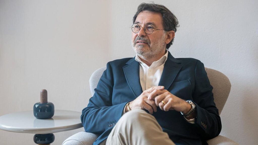 David Aldea, consejero delegado de Maheso, en la presentación de su plan estratégico a 2030.