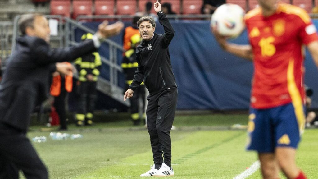 El seleccionador español sub21, Santi Denia.