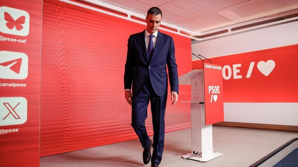 El presidente del Gobierno, Pedro Sánchez