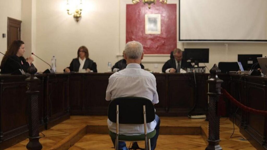 Rafael F.R., profesor de fagot, durante el juicio celebrado ayer en la Audiencia de Zamora.