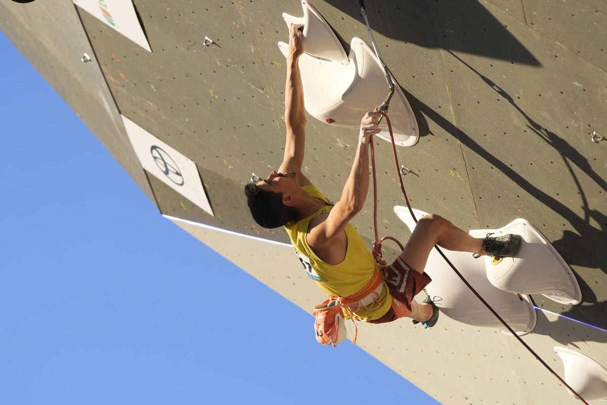 Jorge Díaz-Rullo, grimpeur professionnel, en finale du Championnat d'Espagne 2024