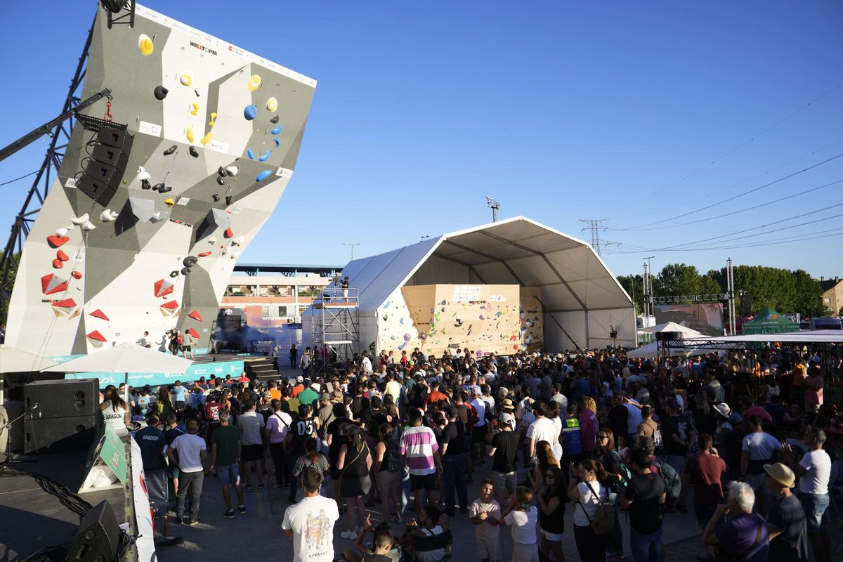 Événement Couping Madrid 2024 dans la zone murale de la compétition et Boulder populaire