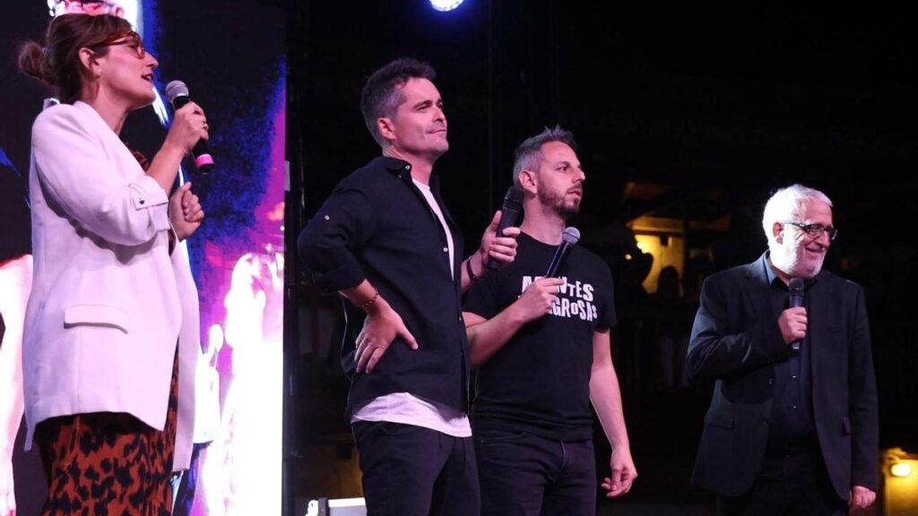 De izquierda a derecha, Morgade, Clavero, Cepo y Harlem durante el espectáculo ofrecido en Toro.