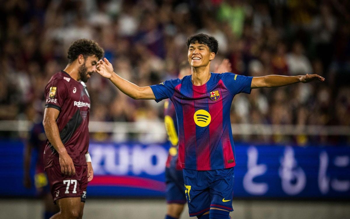 Dro célèbre son but contre Vissel Kobe