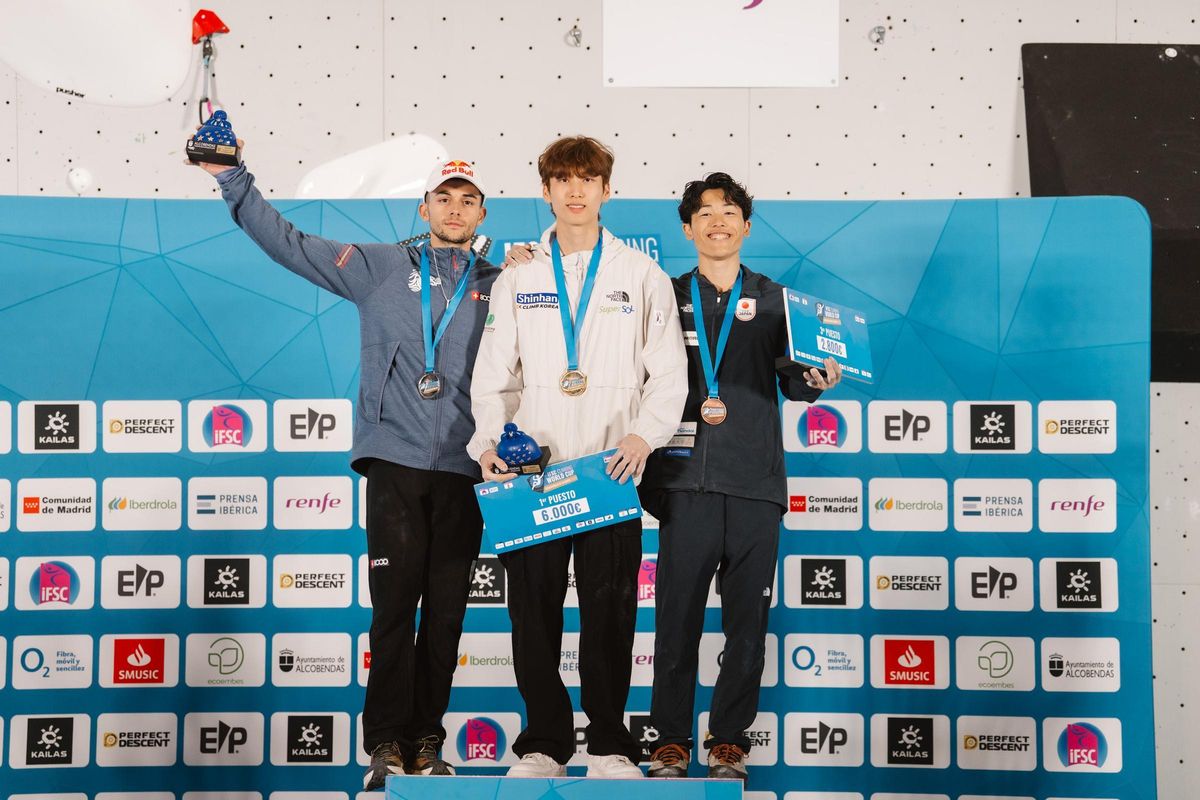 Alberto Ginés, médaille d'argent à la communauté de la Coupe du Monde de l'IFSC Cup de Madrid 2025