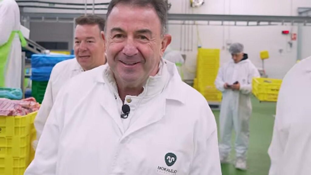 Berasategui, durante su visita a Moralejo Selección.