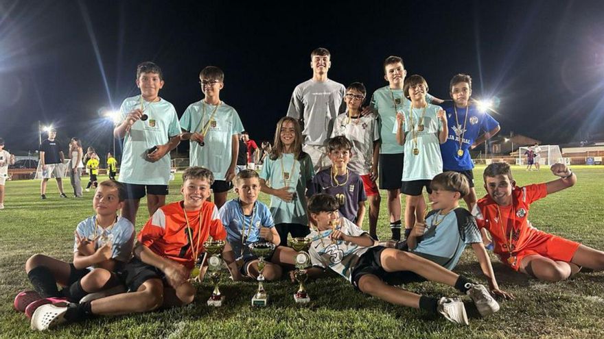 Los jugadores premiados.