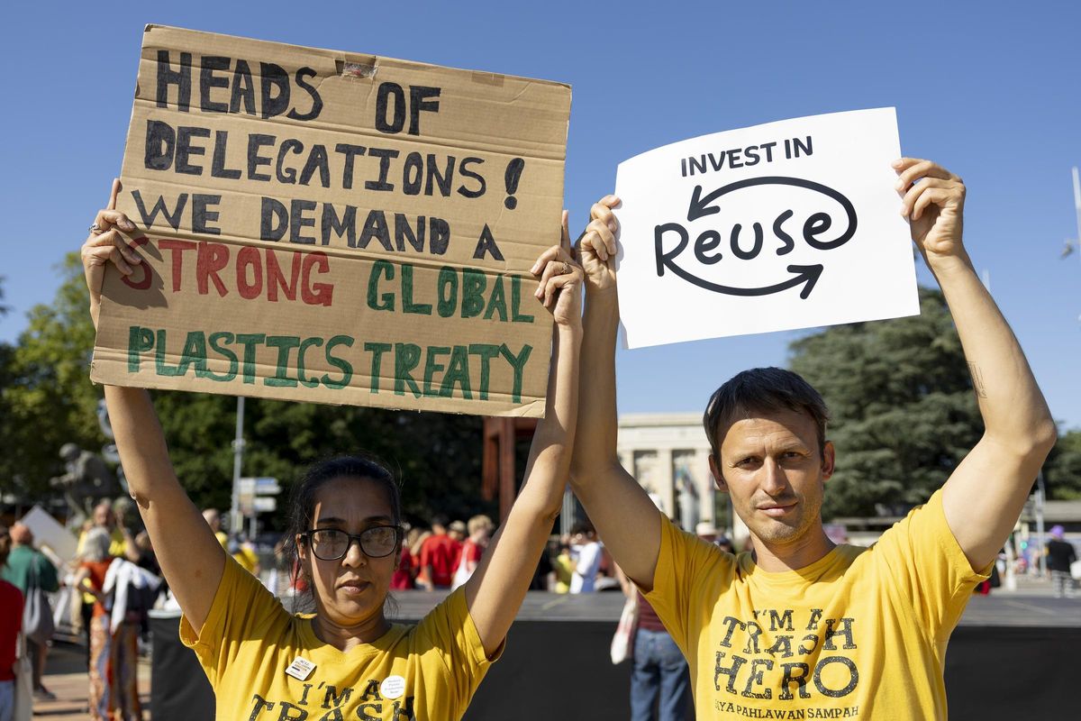 Greenpeace demande un fort traité contre les plastiques à la veille de la négociation cruciale