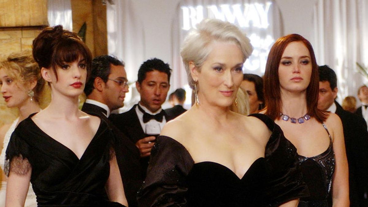 Anne Hathaway, Meryl Streep et Emily Blunt, dans «El Diablo Viste de Prada» (2006).