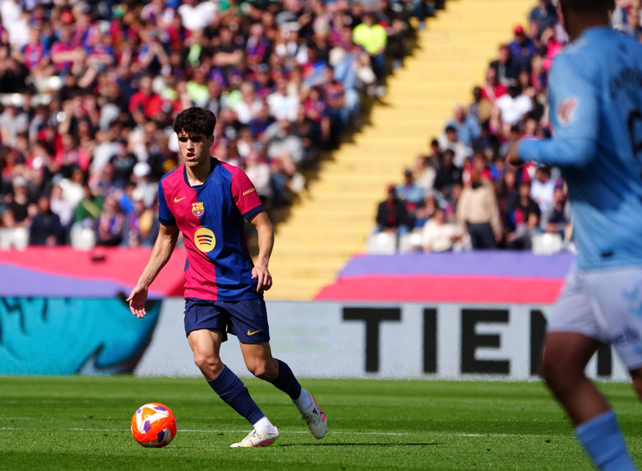 Cubarsí pendant le match contre RC Celta dans l'Olílpic Lluís Companys - Photo: Laliga.