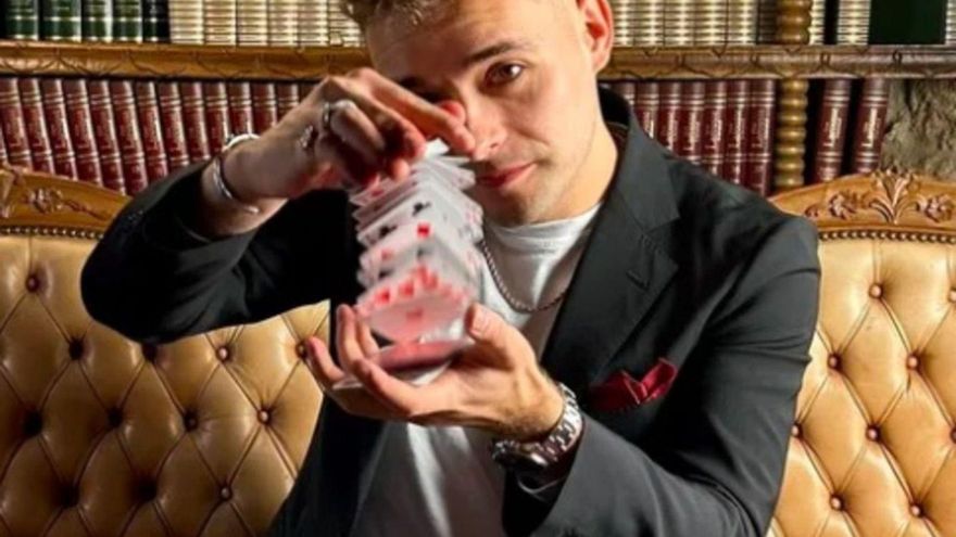 El ilusionista Marcos Waldemar.