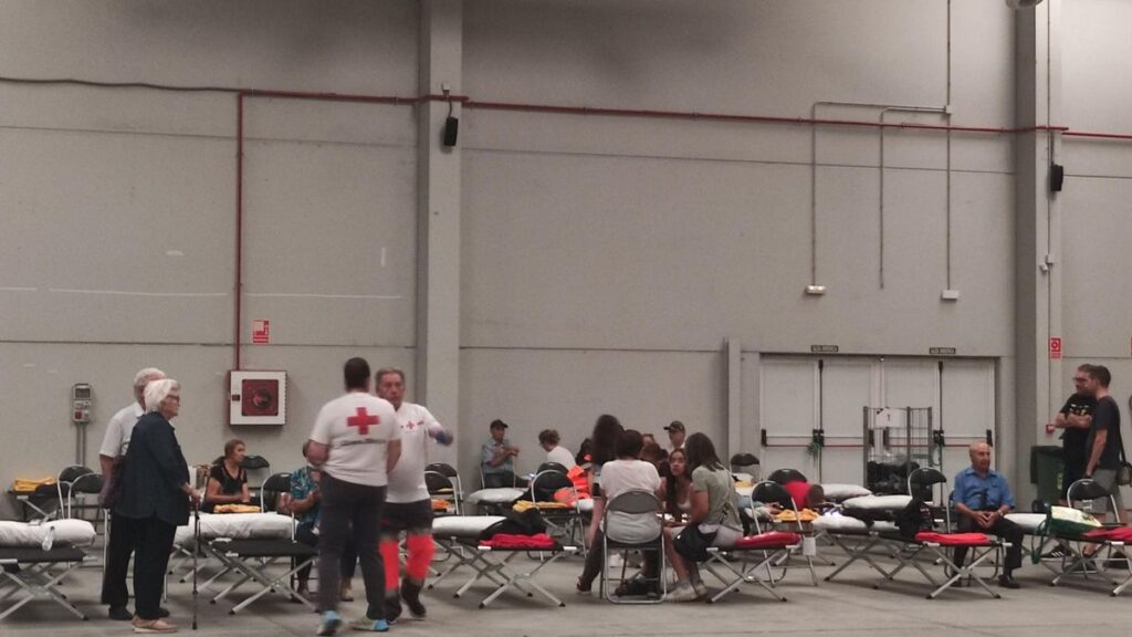 evacuados en Benavente por el incendio en Sanabria.