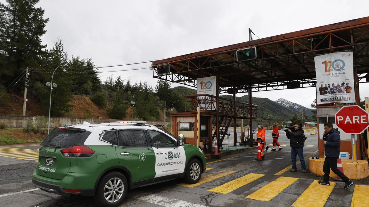 Acceso a la mina de Chile.