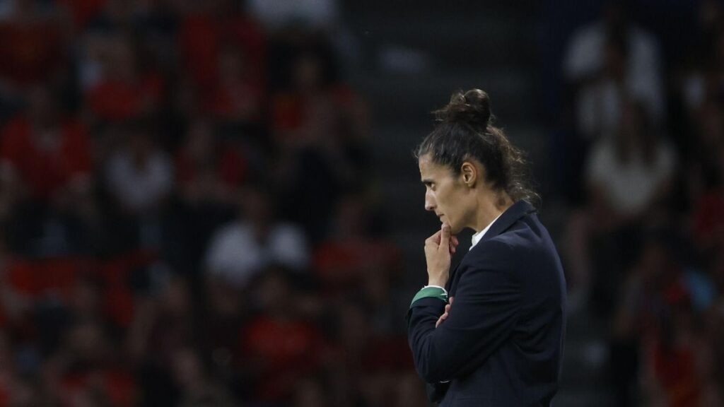 Montse Tomé durante la Eurocopa.