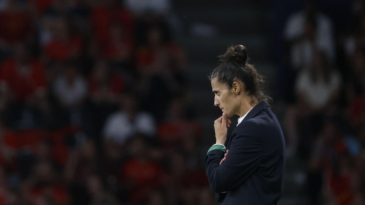 Montse Tomé durante la Eurocopa.