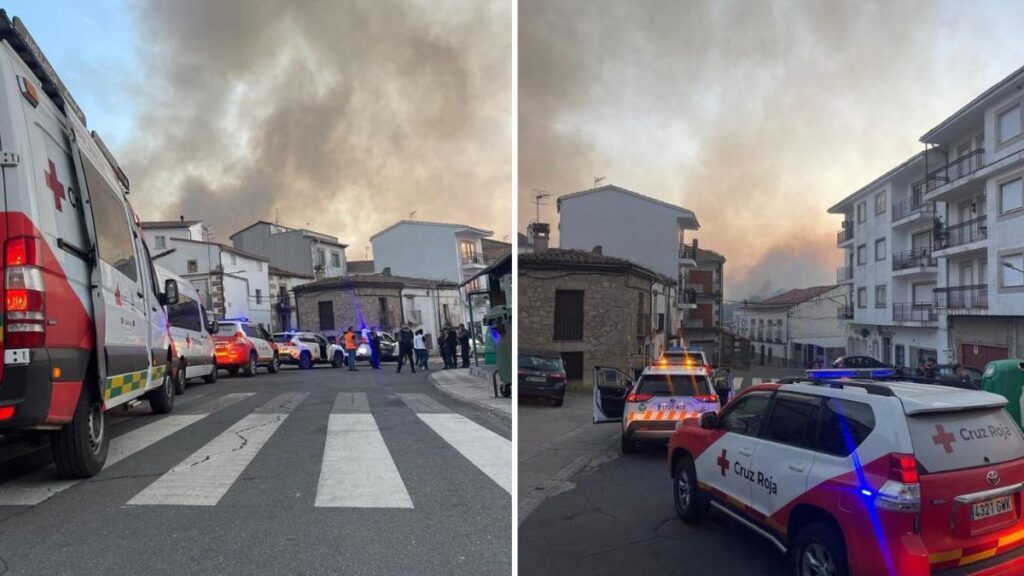 Momento del rescate en Cabezabellosa.