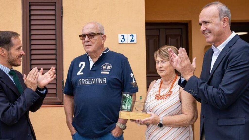 Pedro Hernández Cabrera en un homenaje en La Palma.