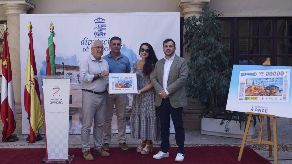 Presentación del cupón de la ONCE de Puebla de Sanabria. Diputación de Zamora.