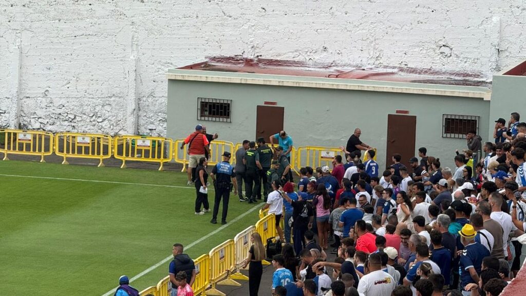 Incidentes en el derbi CD Tenerife - UD Las Palmas