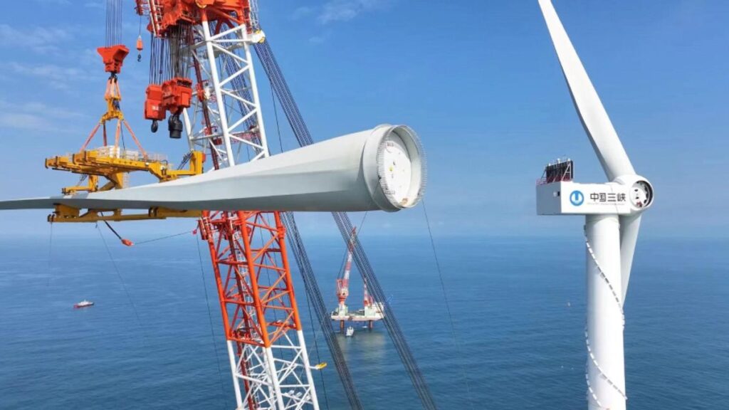 China construye las mayores turbinas flotantes del planeta