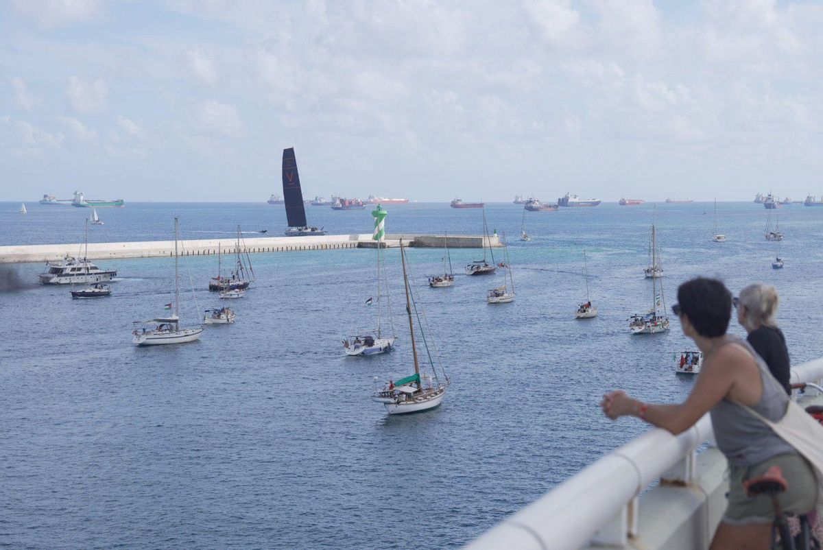 Beaucoup de Barcelone ont voulu dire au revoir à la Global Sumud Flotilla.