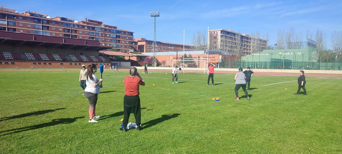 Entraînement basé sur le baseball dans la ville sportive